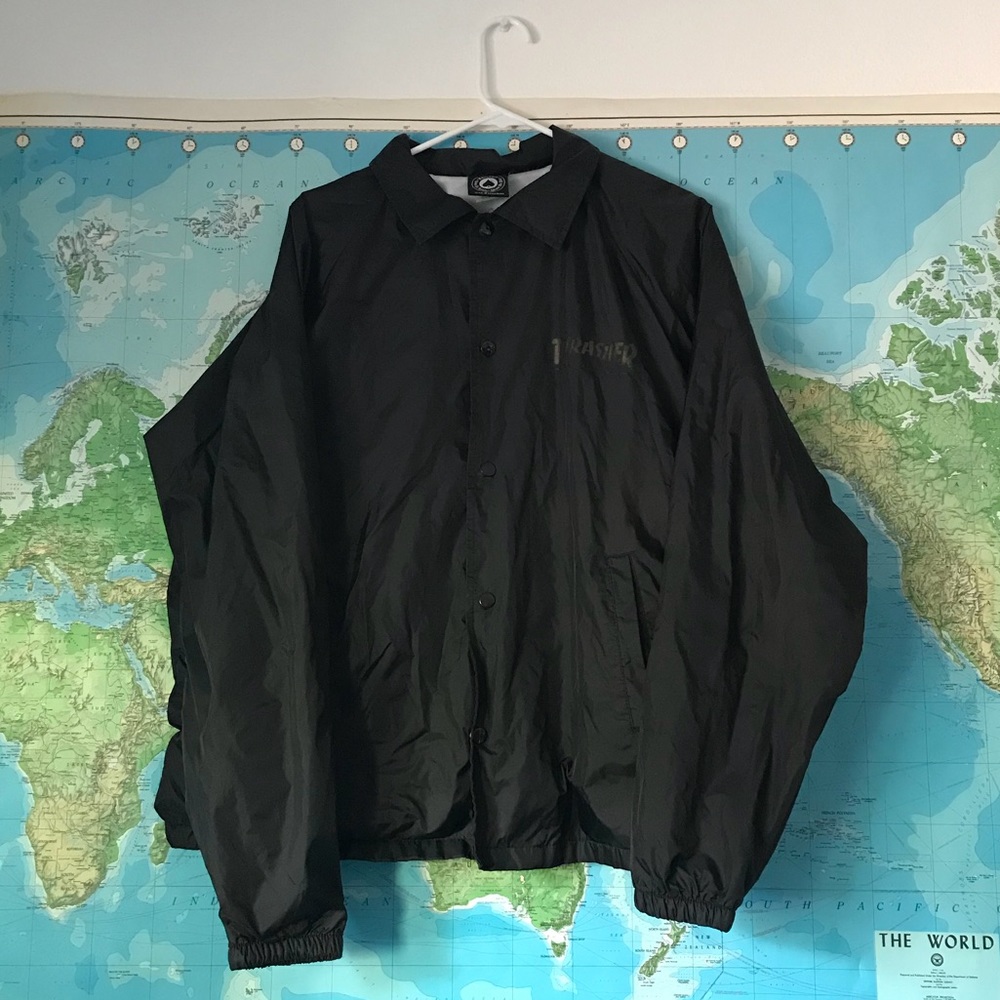 thrasher magazine black pentagram jacket
